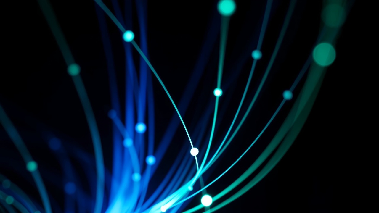 Voxel network visualization showing connections to various financial apps and services